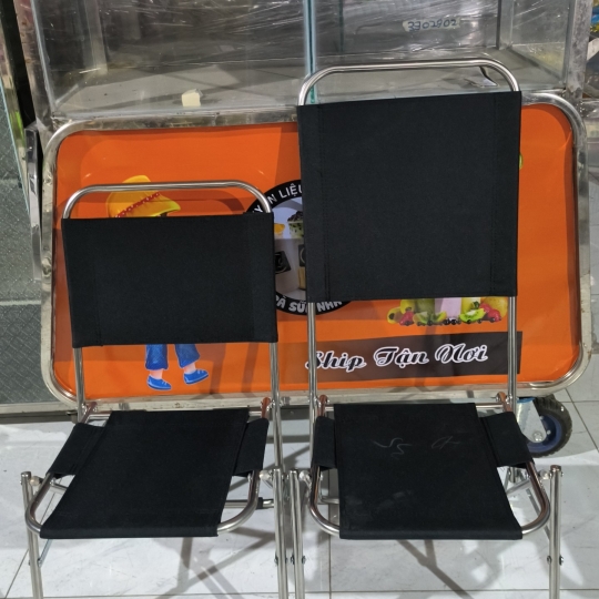 4 GHẾ INOX CAO + BÀN CNC